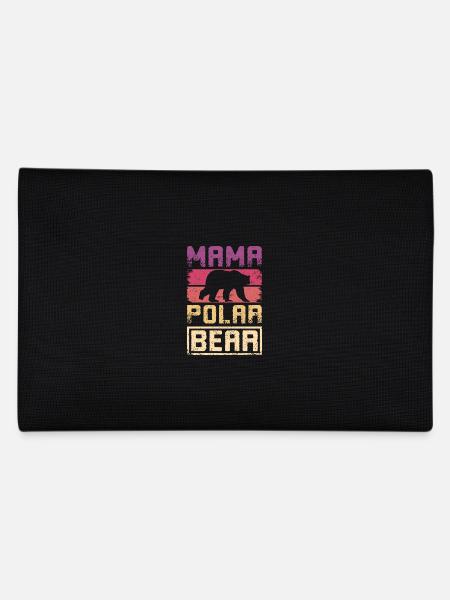 Mother mom mama polar bear - Federtasche - Schwarz - Hinten