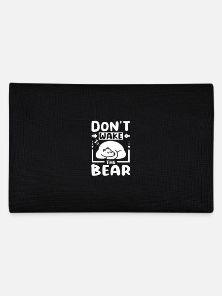 Don't wake the bear - Federtasche - Schwarz - Hinten