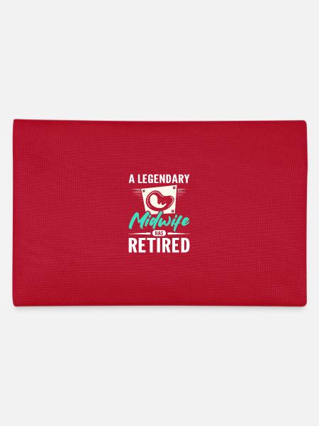 A legendary midwife has retired - Federtasche - Rot - Hinten