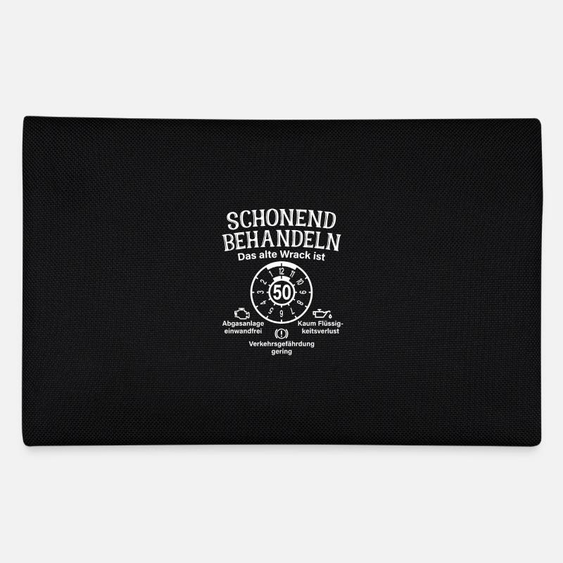 Schonend Behandeln 50. Geburtstag Altes Wrack 50 - Federtasche - Schwarz