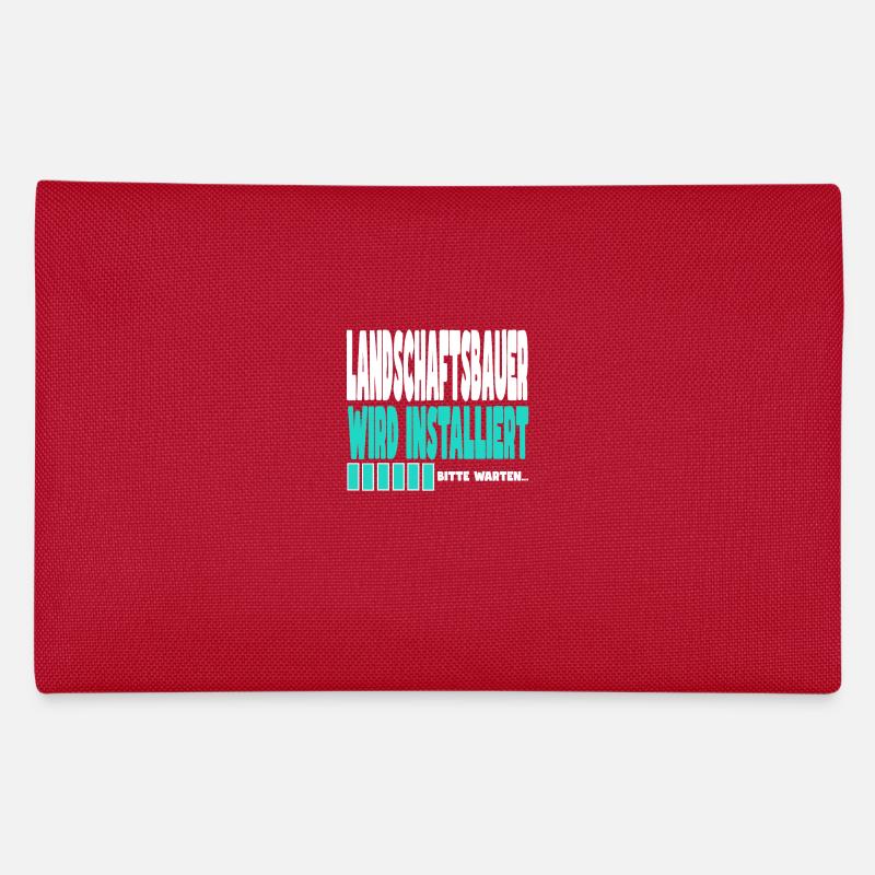 Landschaftsbauer wird installiert Federtasche