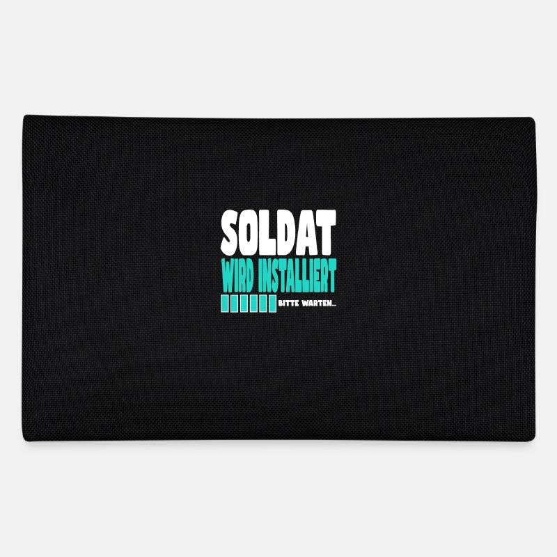 Soldat wird installiert Federtasche