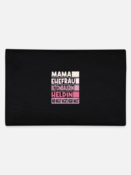 Betonbauerin Mama Ehefrau Heldin - Federtasche - Schwarz - Hinten
