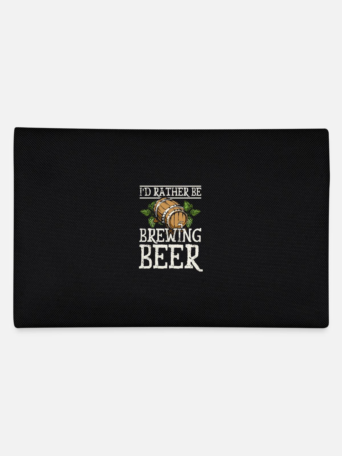 I'd rather be brewing beer - Federtasche - Schwarz - Hinten