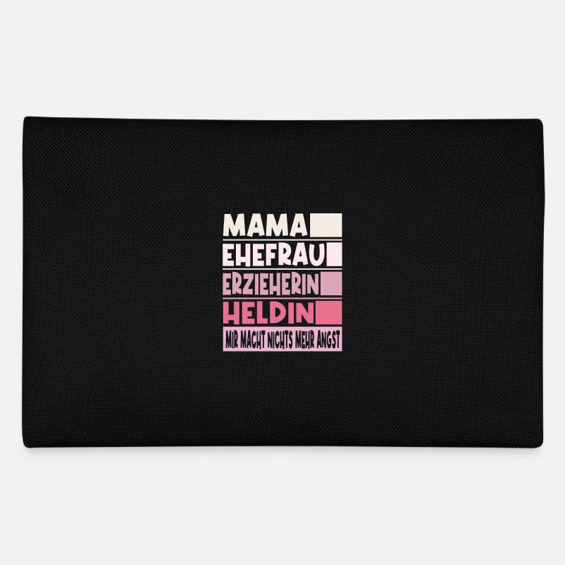 Erzieherin Mama Ehefrau Heldin - Federtasche - Schwarz