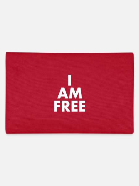I am free - Trousse - rouge - Dos