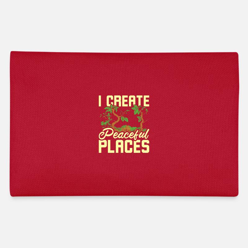 I create peaceful places gardening Federtasche