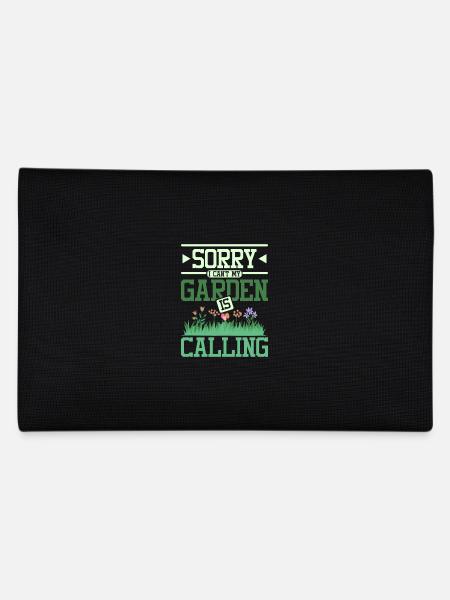 Sorry I can't my garden is calling - Federtasche - Schwarz - Hinten