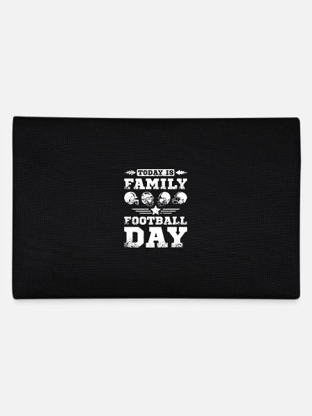Aujourd’hui, c’est la journée du football en famille - Trousse - noir - Dos