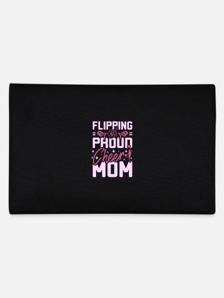 Flipping proud cheer mom - Federtasche - Schwarz - Hinten