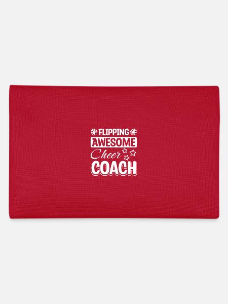 Flipping awesome cheer coach - Pencil Case - red - Back