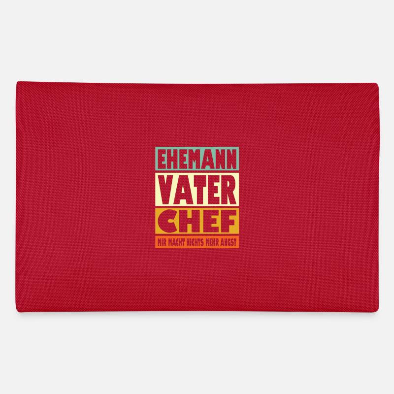 Chef Vater Ehemann Held Federtasche