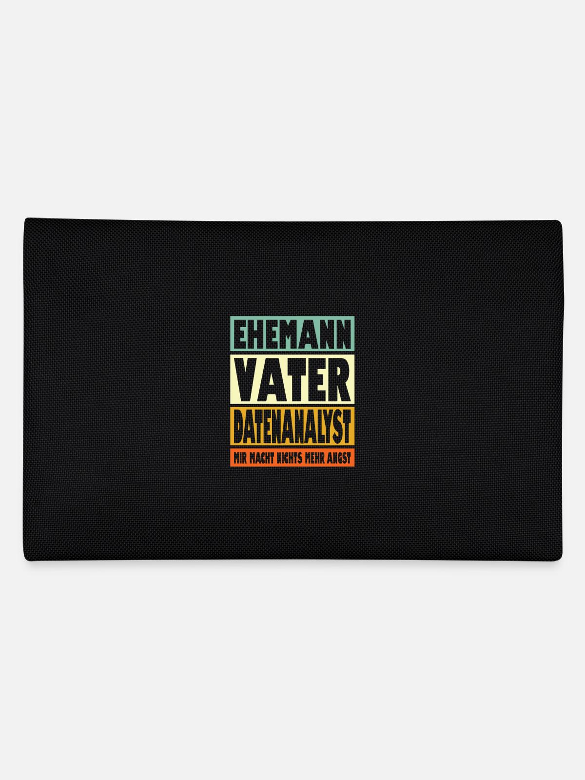 Datenanalyst Vater Ehemann Held - Federtasche - Schwarz - Hinten