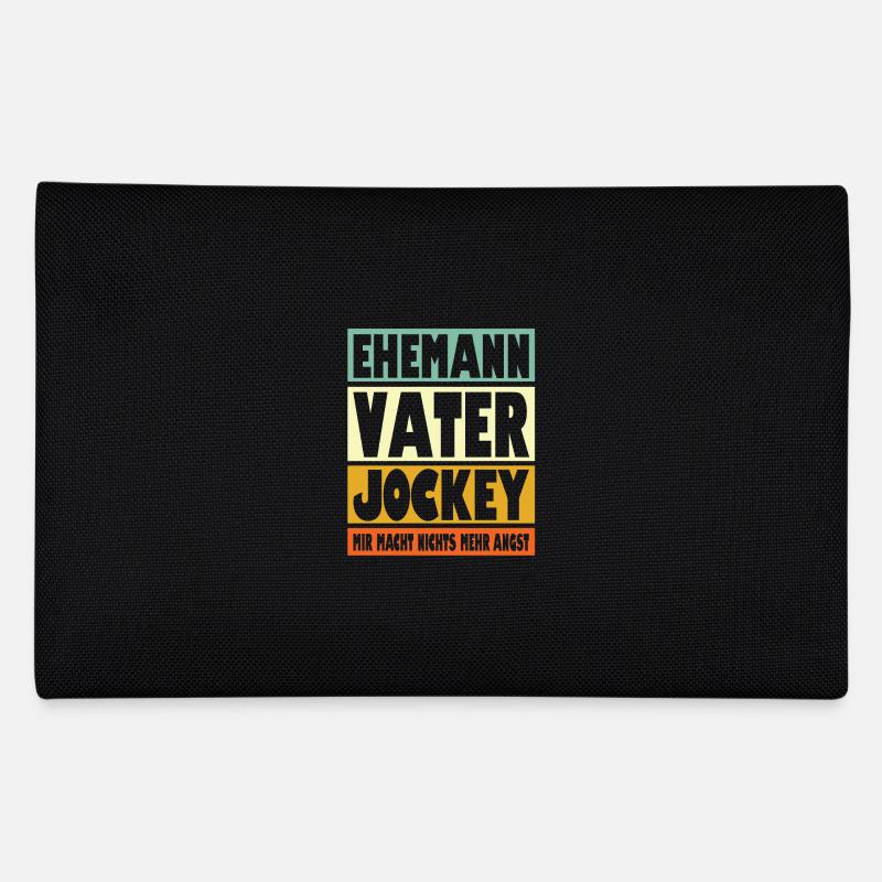 Jockey Vater Ehemann Held - Federtasche - Schwarz