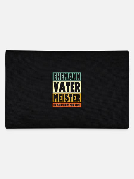 Meister Vater Ehemann Held - Federtasche - Schwarz - Hinten