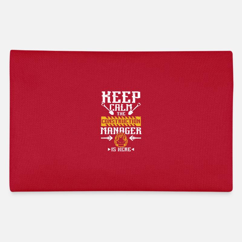 Keep calm the consruction manager is here Federtasche