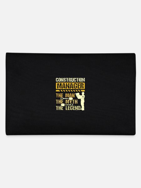 Construction manager the man myth legend - Pencil Case - black - Back