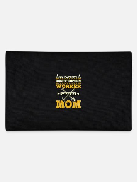 My favorite construction worker calls me mom - Federtasche - Schwarz - Hinten