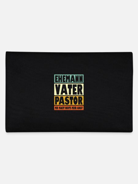Pastor Vater Ehemann Held - Federtasche - Schwarz - Hinten