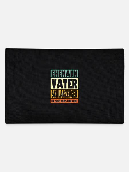 Schlagzeuger Vater Ehemann Held - Federtasche - Schwarz - Hinten