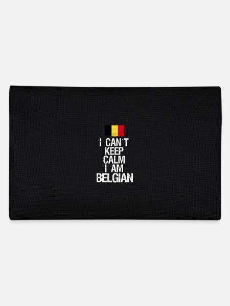 I can not Keep Calm I am Belgian - Pencil Case - black - Back