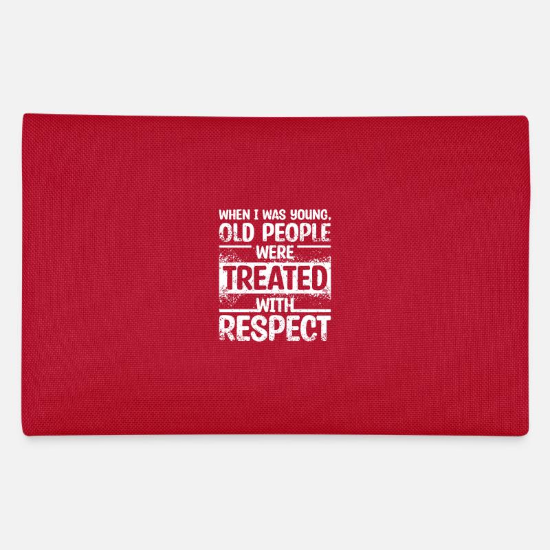 Tread old people with respect Federtasche