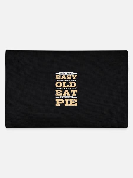 To get old you have to eat a lot of pie - Pencil Case - black - Back