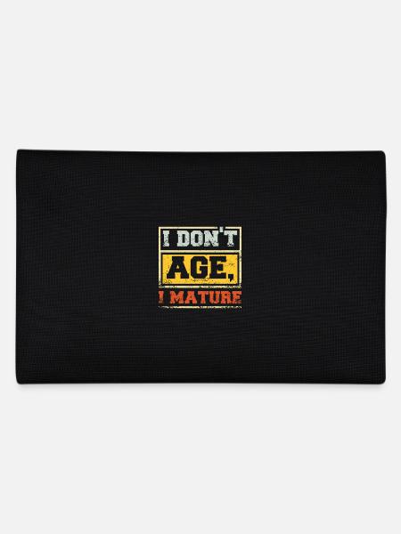 I don't age I mature - Pencil Case - black - Back