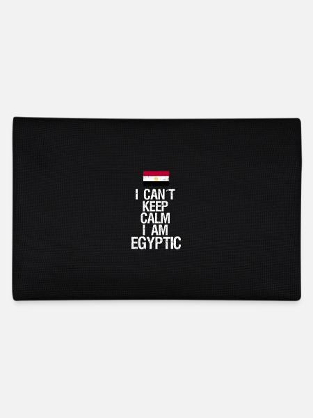 Je ne peux pas rester calme Je suis égyptien - Trousse - noir - Dos