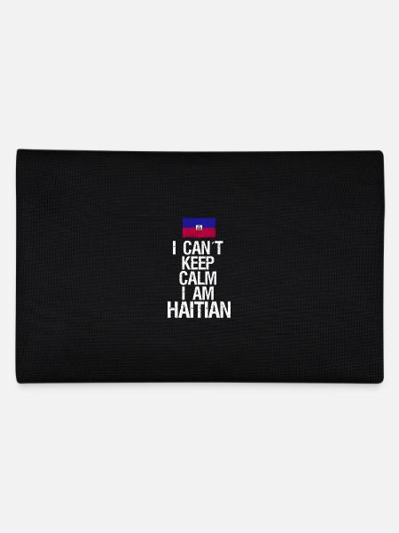 Je ne peux pas rester calme Je suis haïtien - Trousse - noir - Dos
