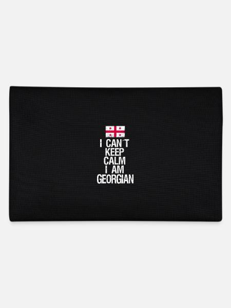 Je ne peux pas rester calme Je suis géorgien - Trousse - noir - Dos