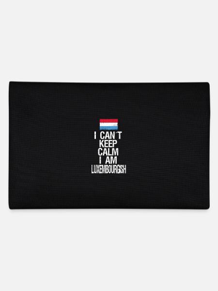 Je ne peux pas rester calme Je suis Luxembourgeois - Trousse - noir - Dos