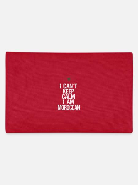 Je ne peux pas rester calme Je suis marocain - Trousse - rouge - Dos
