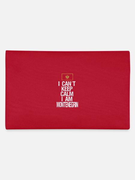 I can not Keep Calm I am Montenegriner - Federtasche - Rot - Hinten
