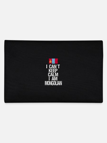 Je ne peux pas rester calme Je suis Mongole - Trousse - noir - Dos