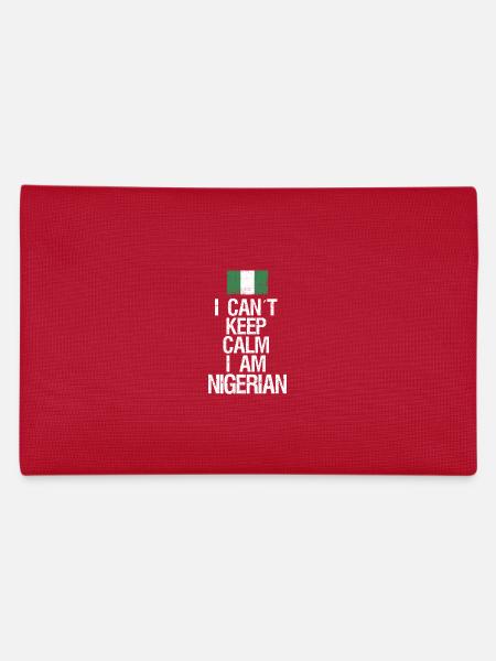 I can not Keep Calm I am Nigerian - Pencil Case - red - Back