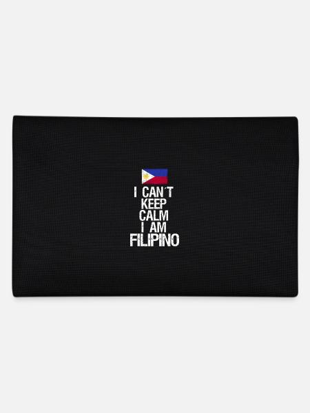 Je ne peux pas rester calme Je suis philippin - Trousse - noir - Dos