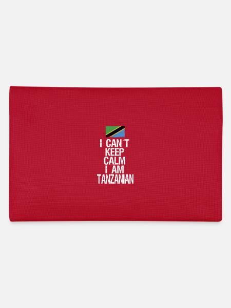 I can not Keep Calm I am Tanzanian - Pencil Case - red - Back