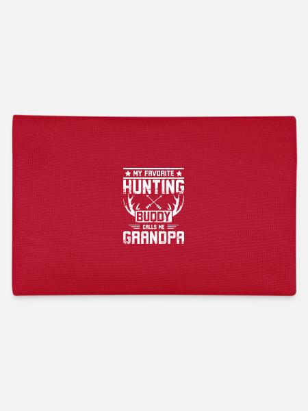 Mon compagnon de chasse préféré m’appelle grand-père - Trousse - rouge - Dos