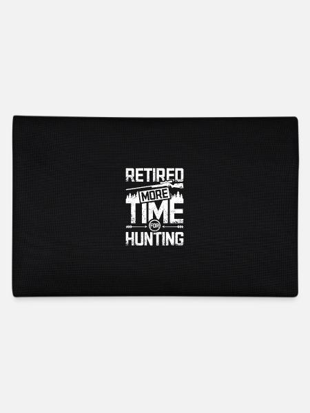 Retired more time for hunting - Pencil Case - black - Back