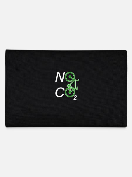 No CO2 Fahrrad Klimawandel MTB Mountainbike E-Bike - Federtasche - Schwarz - Hinten