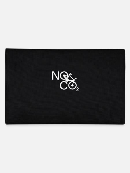 No CO2 Fahrrad Klimawandel MTB Mountainbike E-Bike - Federtasche - Schwarz - Hinten