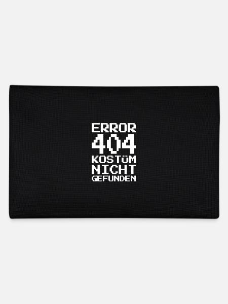 Error 404 Kostüm Nicht Gefunden Karneval Halloween - Federtasche - Schwarz - Hinten