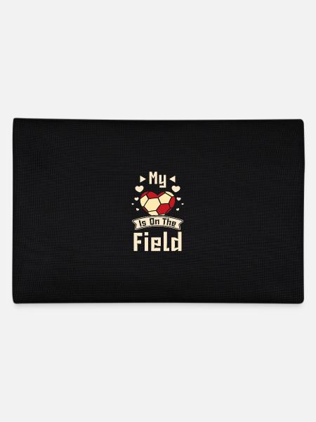My heart is on the field handball - Federtasche - Schwarz - Hinten