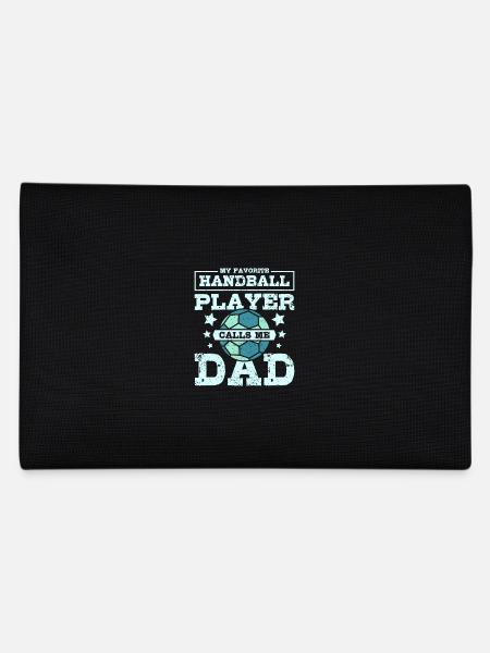 My favorite handball player calls me dad - Federtasche - Schwarz - Hinten