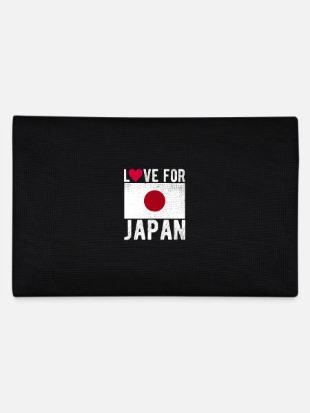 Japan Flag - Pencil Case - black - Back
