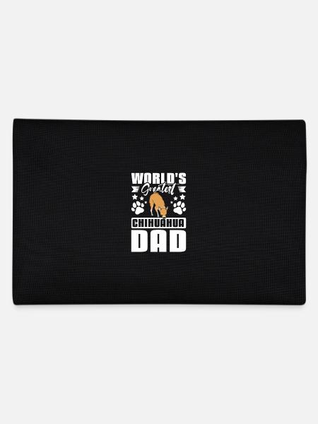 World's greatest chihuahua dad - Pencil Case - black - Back