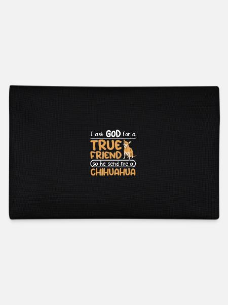Véritable ami chien chihuahua - Trousse - noir - Dos