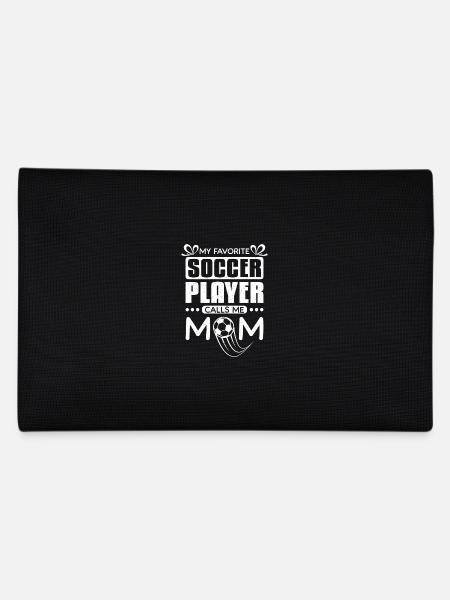 My favorite soccer player calls me mom - Federtasche - Schwarz - Hinten