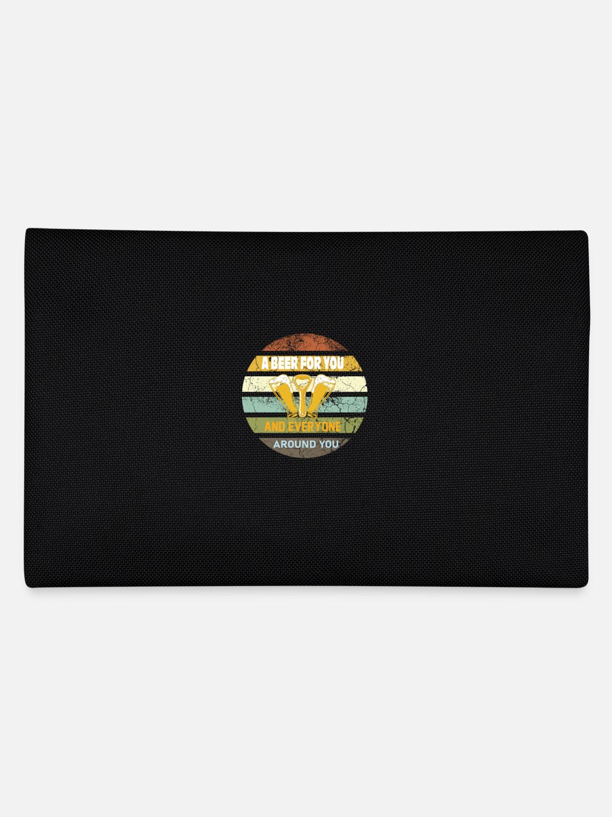 Bier Tshirt- Bier Geschenke - Federtasche - Schwarz - Hinten